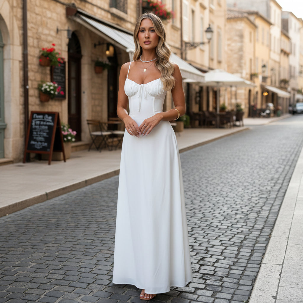 Fließendes Maxikleid