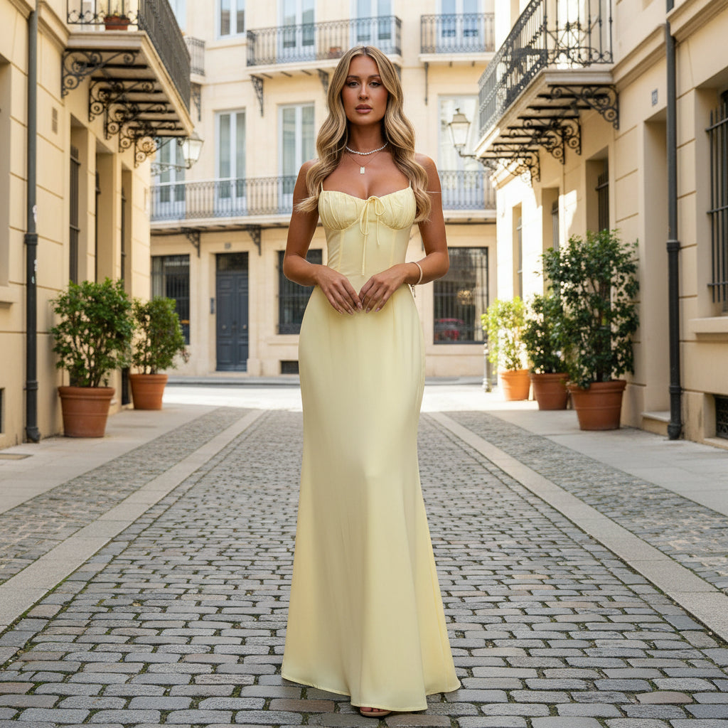 Fließendes Maxikleid