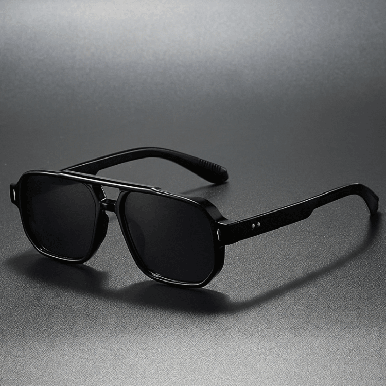 Eckige Retro-Sonnenbrille
