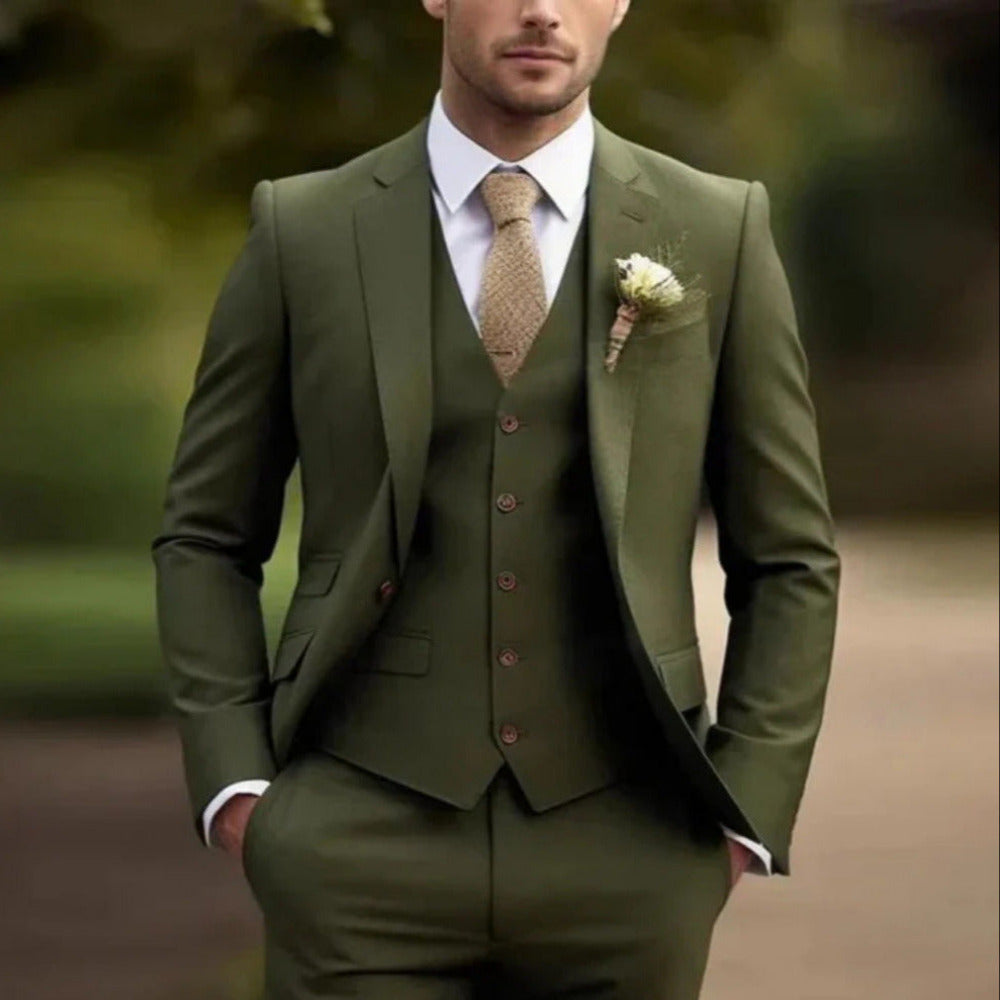 3-teilige Herrenhose Eleganter Schnitt