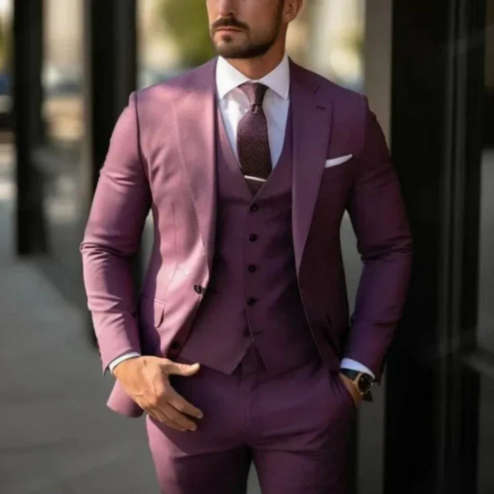 3-teilige Herrenhose Eleganter Schnitt