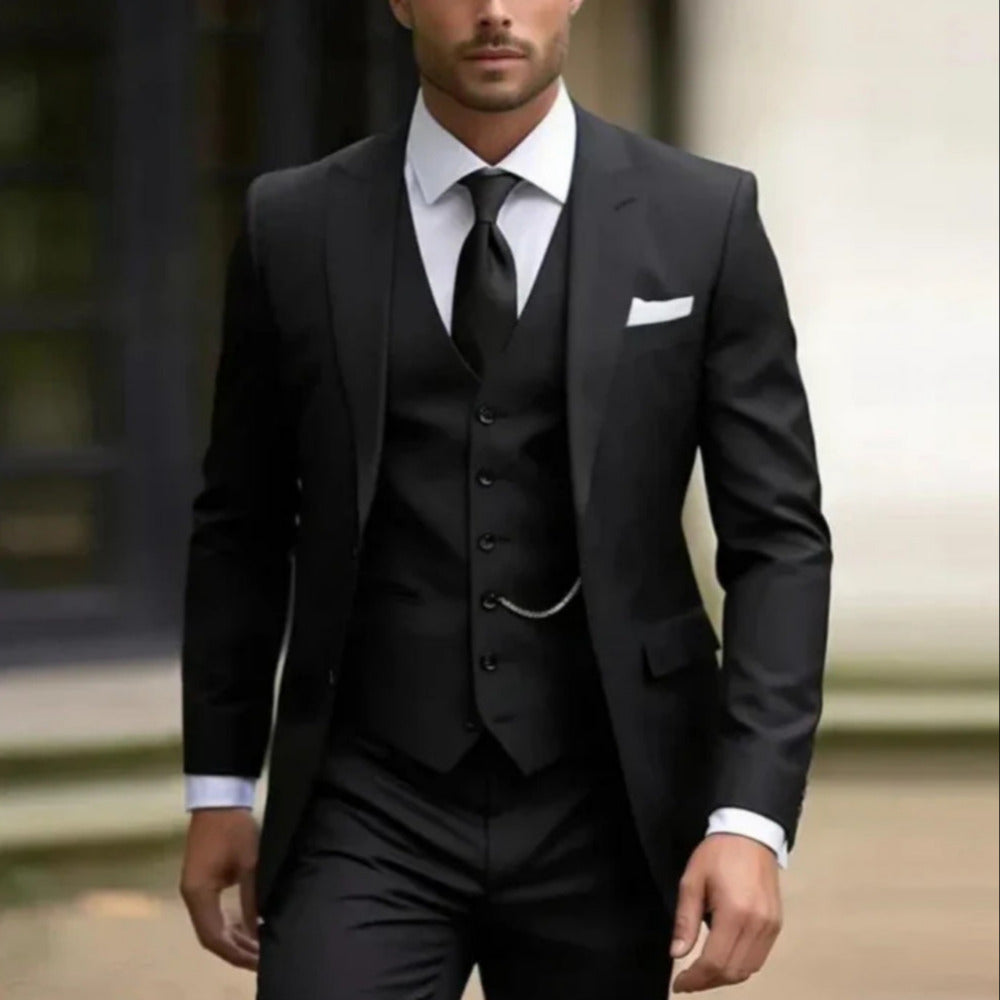 3-teilige Herrenhose Eleganter Schnitt