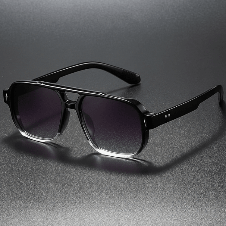 Eckige Retro-Sonnenbrille