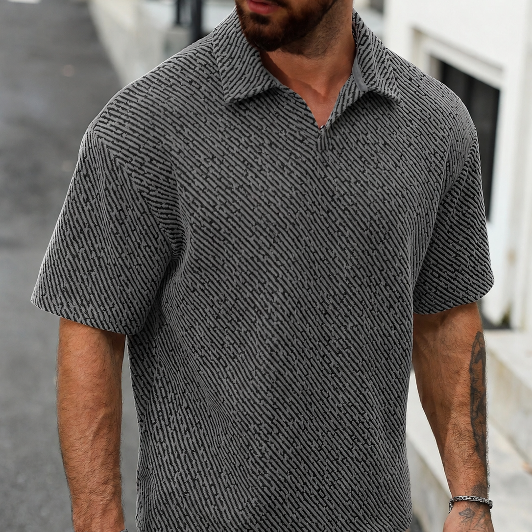 Monaco Poloshirt mit Struktur