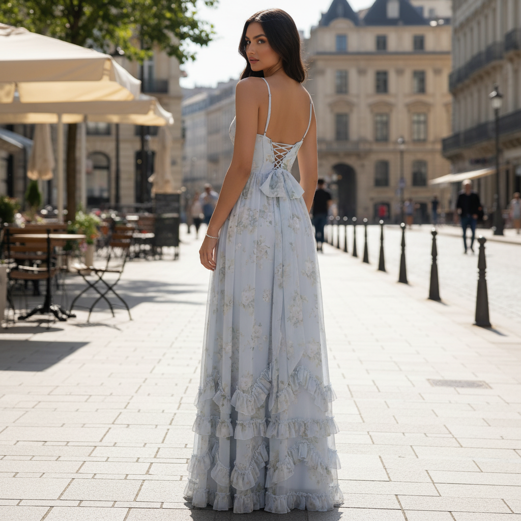 Rozalia Maxikleid mit Beinschlitz