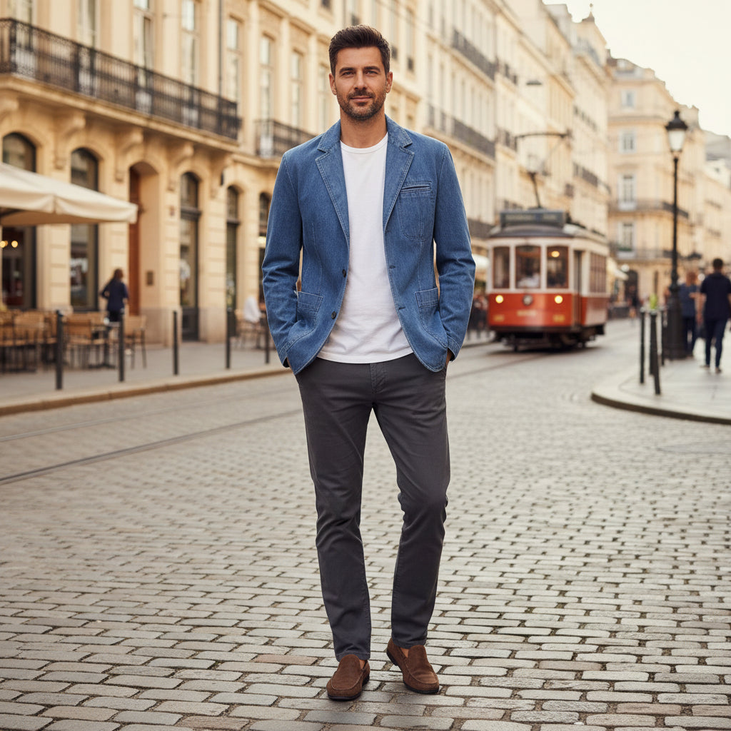 Strukturierter Herrenblazer
