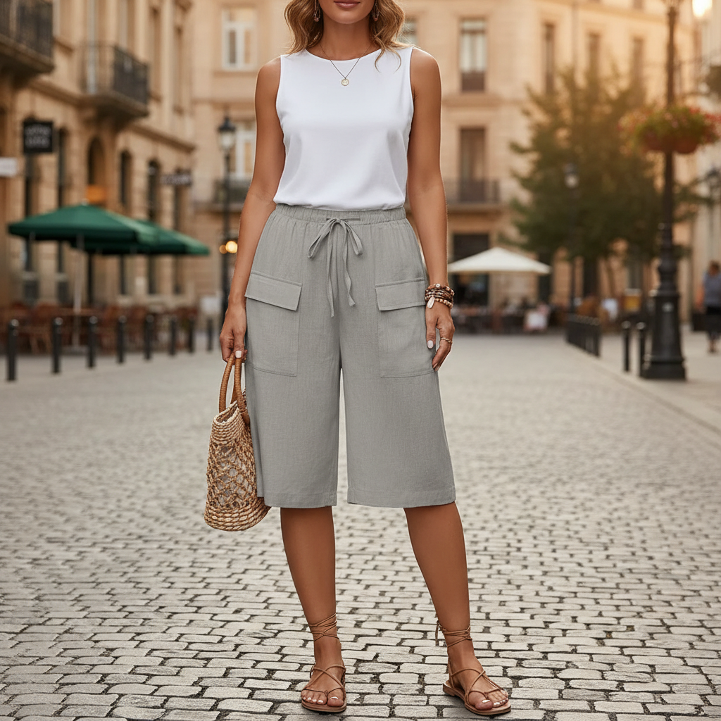 Damen-Shorts mit elastischem Bund