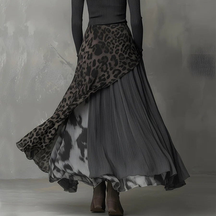 Amelie Maxikleid Mit Leopardenmuster