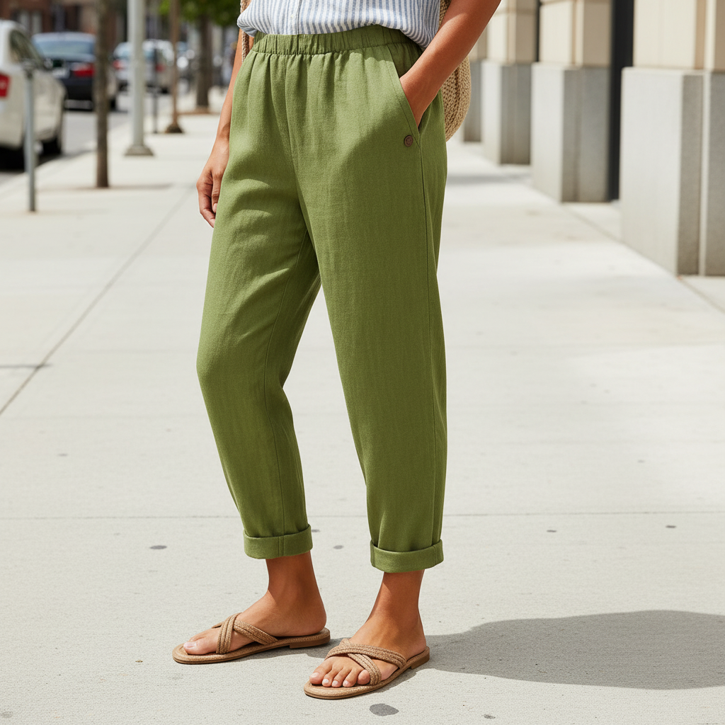 Damenhose Mit Elastischem Bund