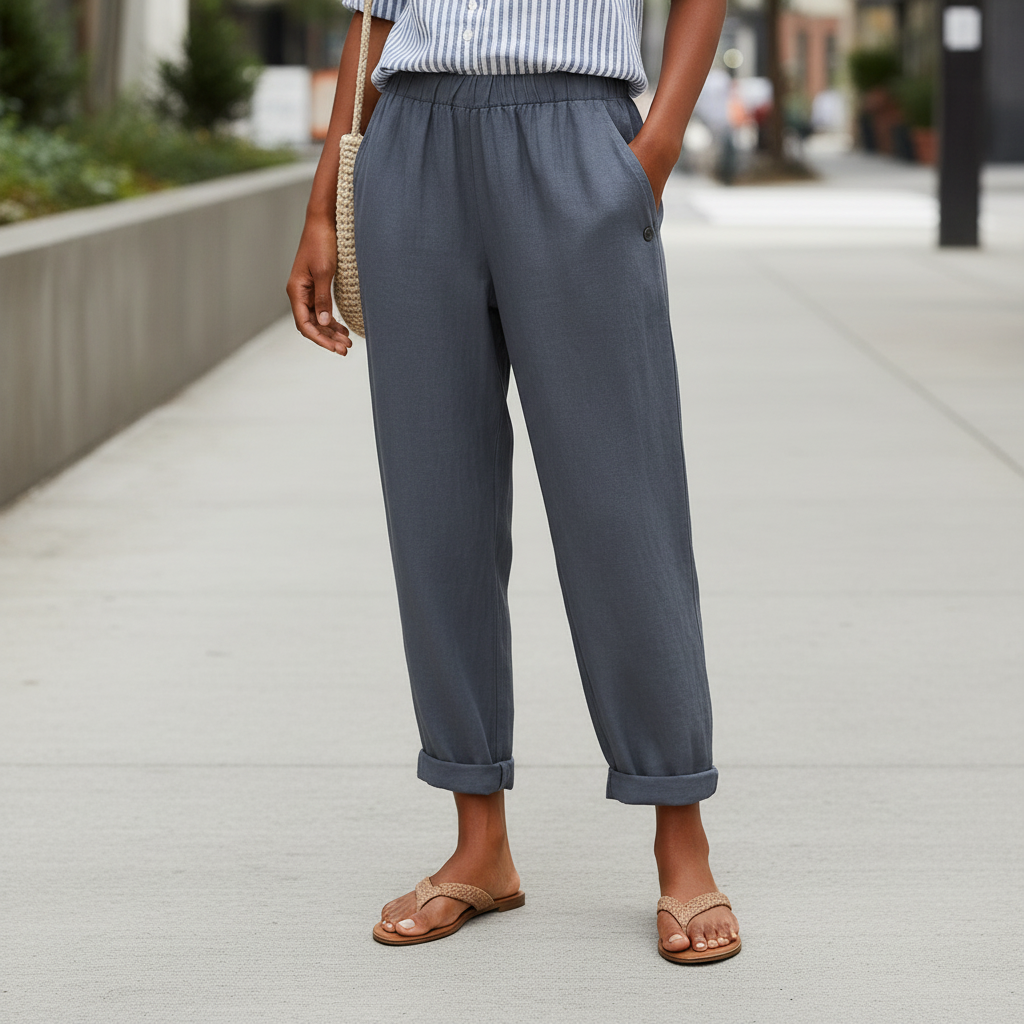 Damenhose Mit Elastischem Bund
